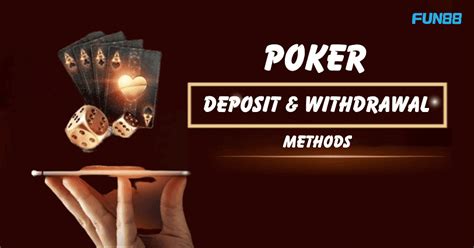 Online Poker Withdrawal Methods .
